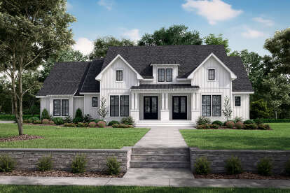 Modern Farmhouse House Plan #041-00251 Elevation Photo