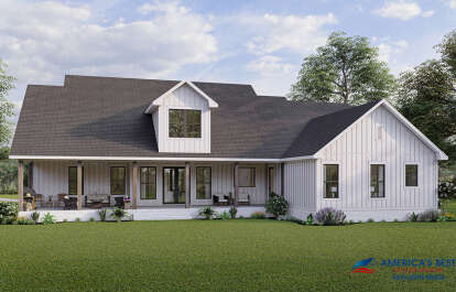 Modern Farmhouse House Plan #041-00251 Elevation Photo