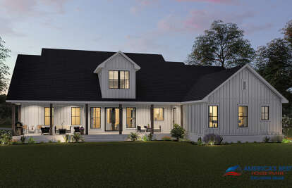 Modern Farmhouse House Plan #041-00251 Elevation Photo