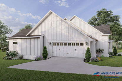 Modern Farmhouse House Plan #041-00251 Elevation Photo