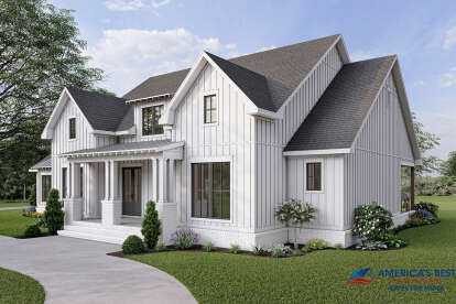 Modern Farmhouse House Plan #041-00251 Elevation Photo