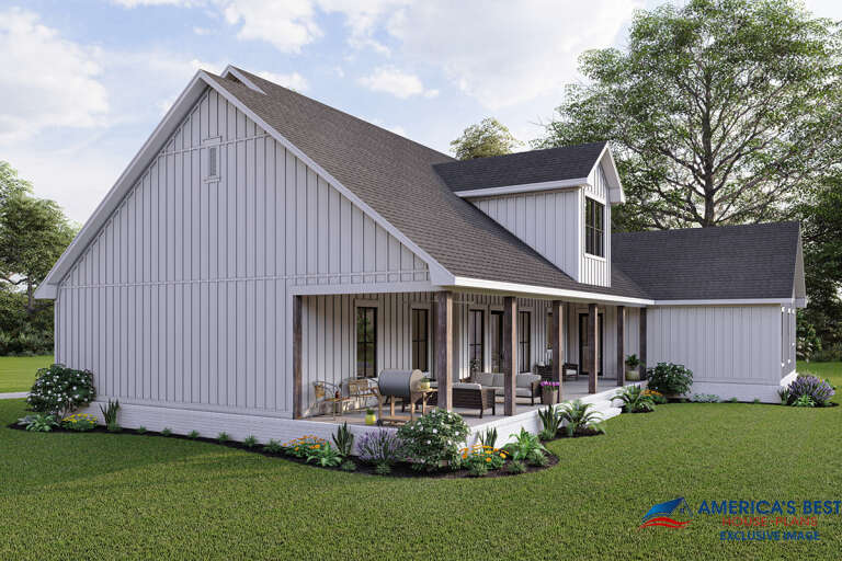 Modern Farmhouse House Plan #041-00251 Elevation Photo