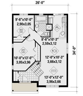Main Floor for House Plan #6146-00439