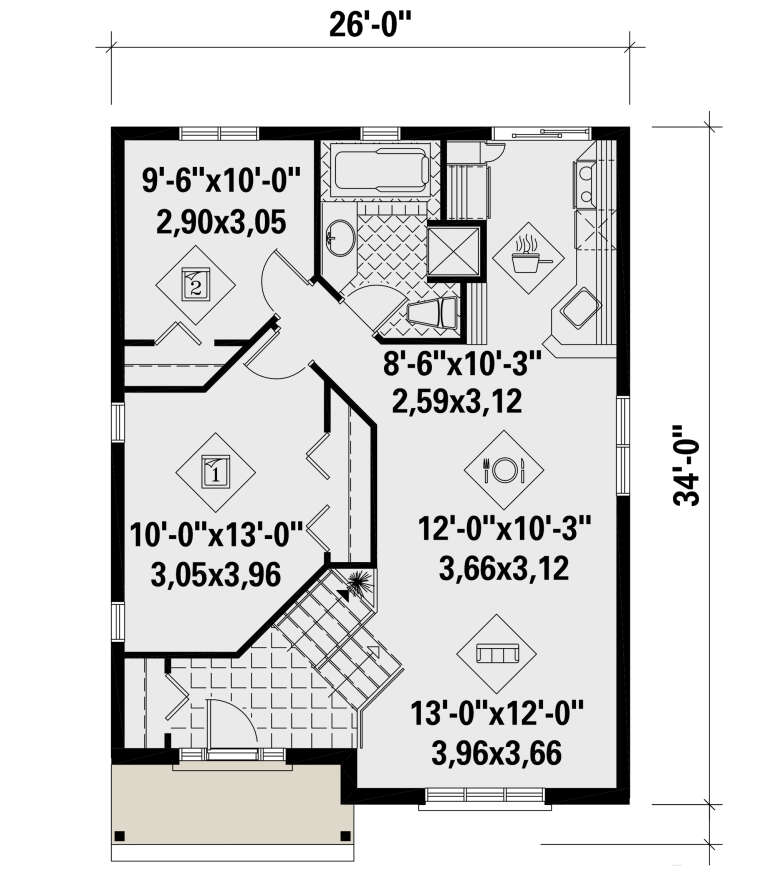 House Plan House Plan #25737 Drawing 1