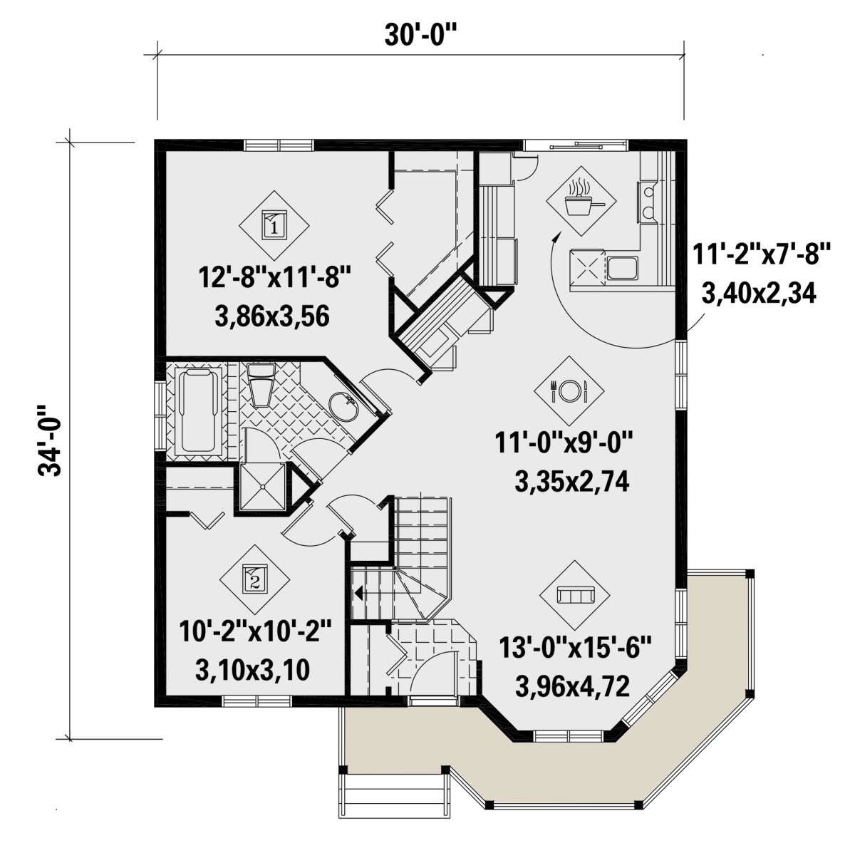Main Floor for House Plan #6146-00441