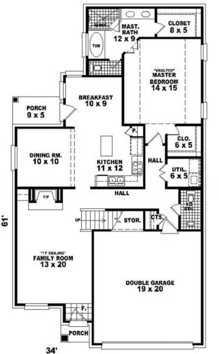 House Plan House Plan #2574 Drawing 1