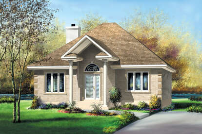 2 Bed, 1 Bath, 1257 Square Foot House Plan - #6146-00442