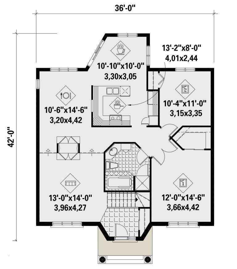 House Plan House Plan #25740 Drawing 1