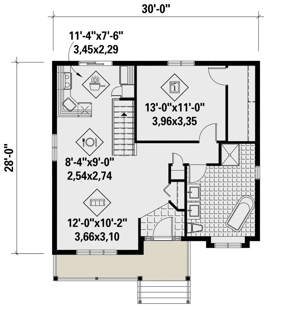 Main Floor for House Plan #6146-00443