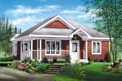 Cottage House Plan #6146-00444 Elevation Photo