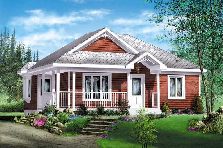 House Plan House Plan #25742 Front Elevation 