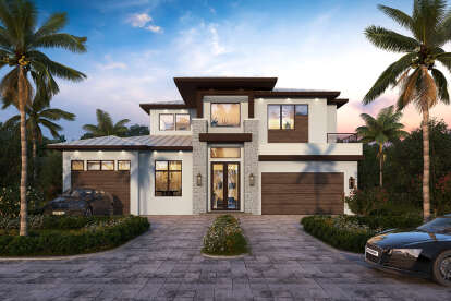 Contemporary House Plan #5565-00060 Elevation Photo