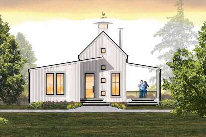 2 Bed, 2 Bath, 1534 Square Foot House Plan - #8504-00174