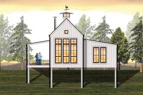 Modern Farmhouse House Plan #8504-00174 Elevation Photo