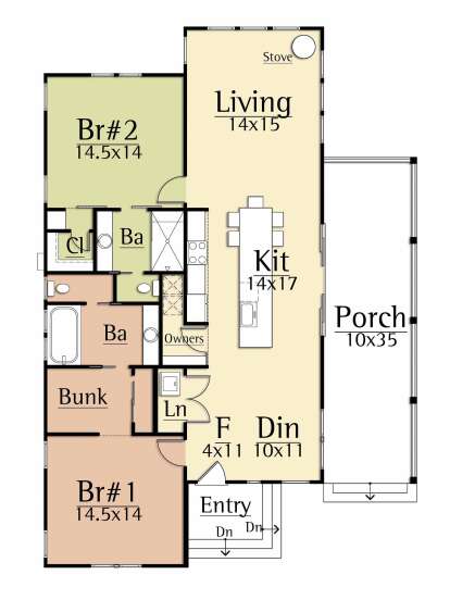 Main Floor for House Plan #8504-00174