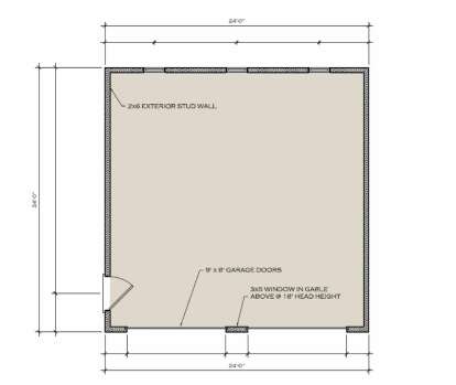 Detached Garage for House Plan #8504-00174