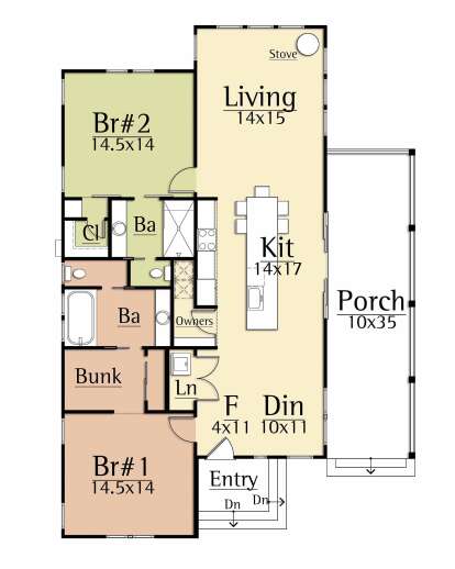 Main Floor for House Plan #8504-00175