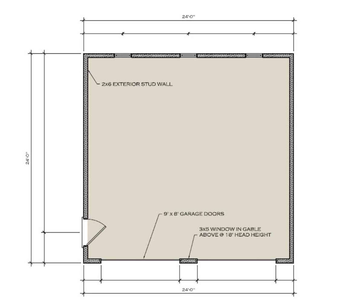 Detached Garage for House Plan #8504-00175