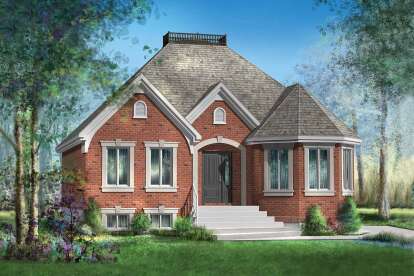 European House Plan #6146-00449 Elevation Photo