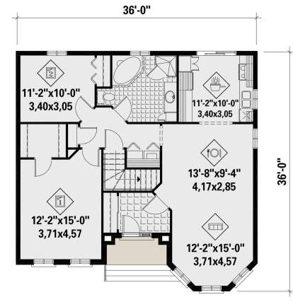 Main Floor for House Plan #6146-00449