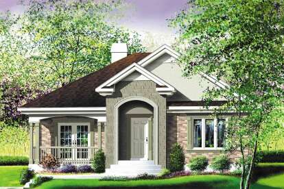 Cottage House Plan #6146-00452 Elevation Photo