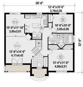 Main Floor for House Plan #6146-00452