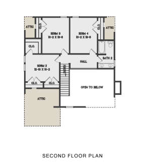 Second Floor for House Plan #4351-00018