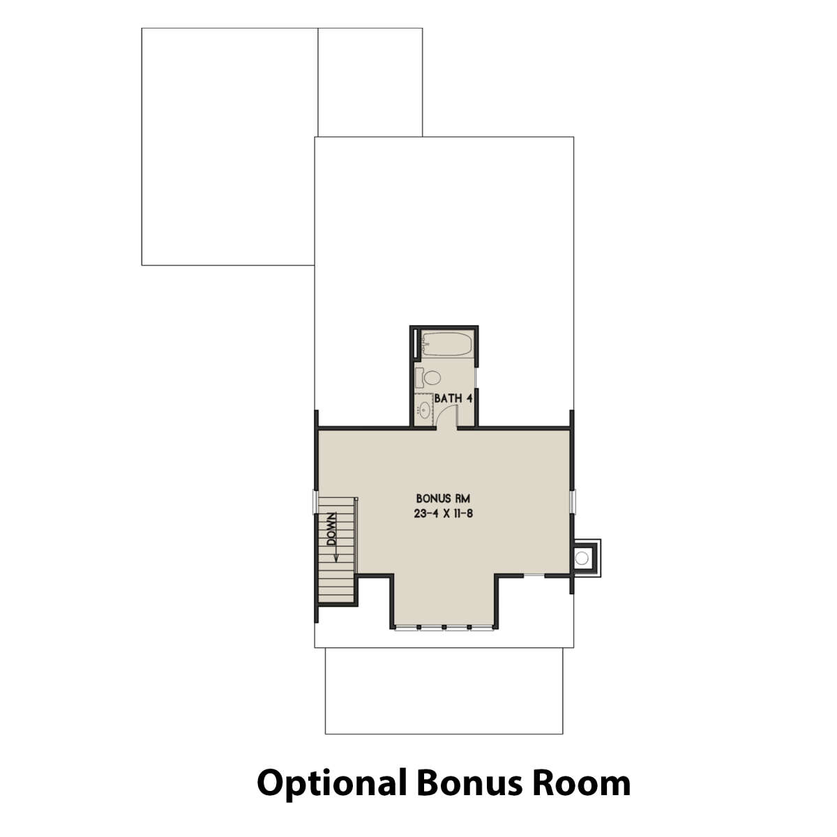 Optional Third Floor for House Plan #4351-00019