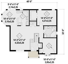 Main Floor for House Plan #6146-00454