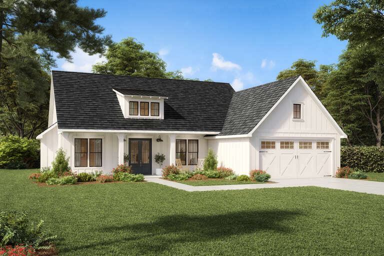 Modern Farmhouse House Plan #4534-00062 Elevation Photo