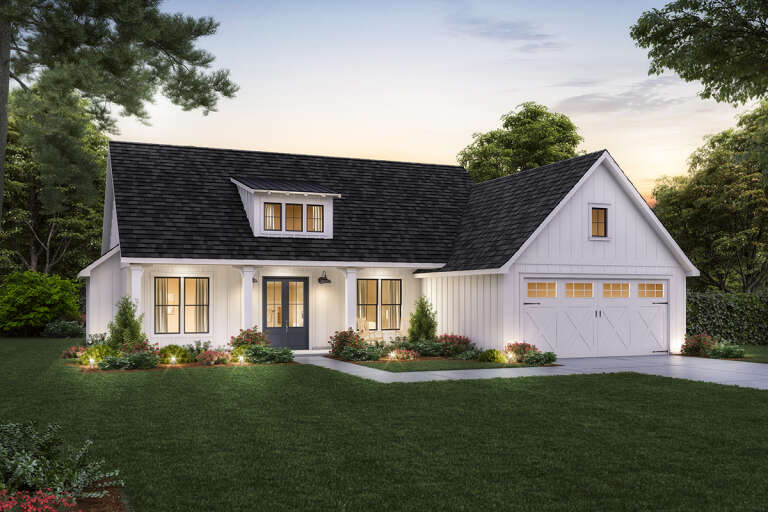 Modern Farmhouse House Plan #4534-00062 Elevation Photo