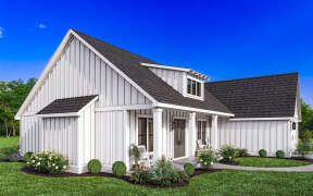 Modern Farmhouse House Plan #4534-00062 Elevation Photo