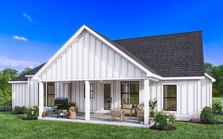 Modern Farmhouse House Plan #4534-00062 Elevation Photo