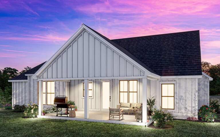 Modern Farmhouse House Plan #4534-00062 Elevation Photo