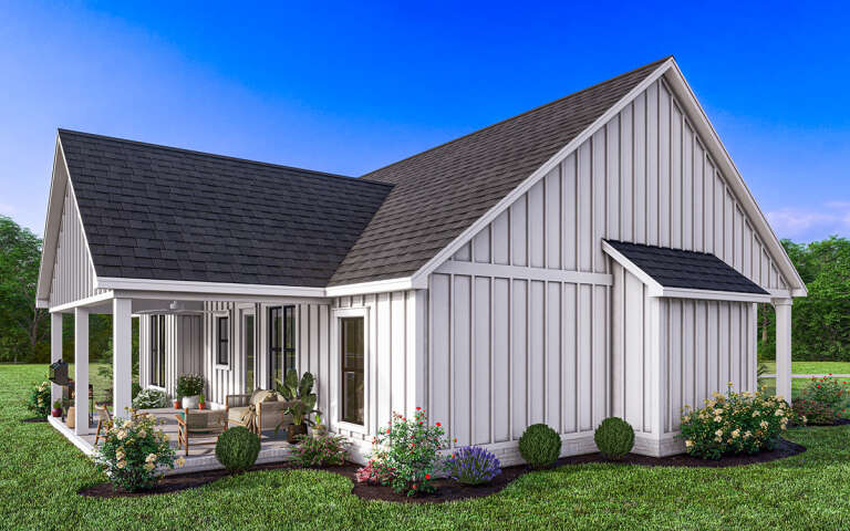 Modern Farmhouse House Plan #4534-00062 Elevation Photo