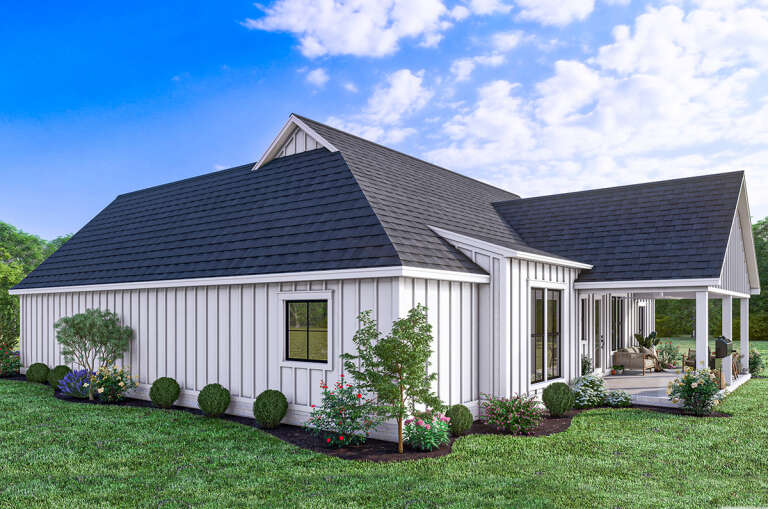 Modern Farmhouse House Plan #4534-00062 Elevation Photo
