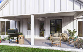 Modern Farmhouse House Plan #4534-00062 Elevation Photo