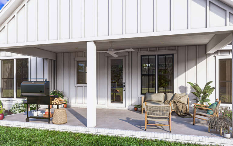 Modern Farmhouse House Plan #4534-00062 Elevation Photo