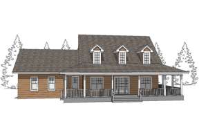 Traditional House Plan #028-00059 Elevation Photo