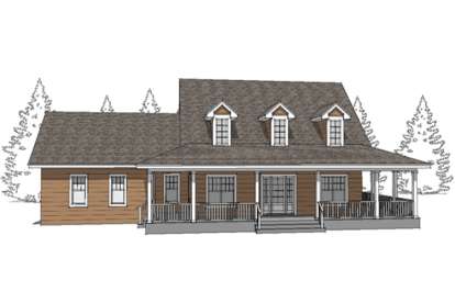 Traditional House Plan #028-00059 Elevation Photo