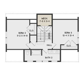 Second Floor for House Plan #4351-00021