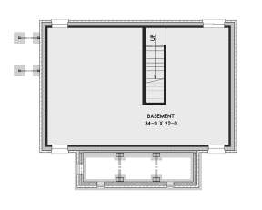 Basement for House Plan #4351-00021