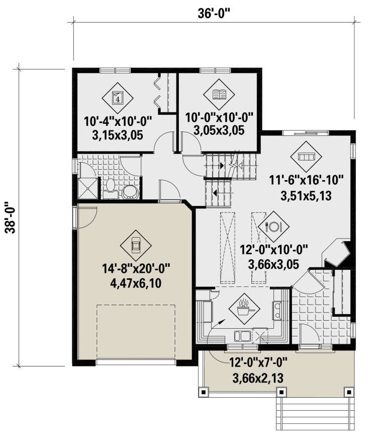 House Plan House Plan #25762 Drawing 1