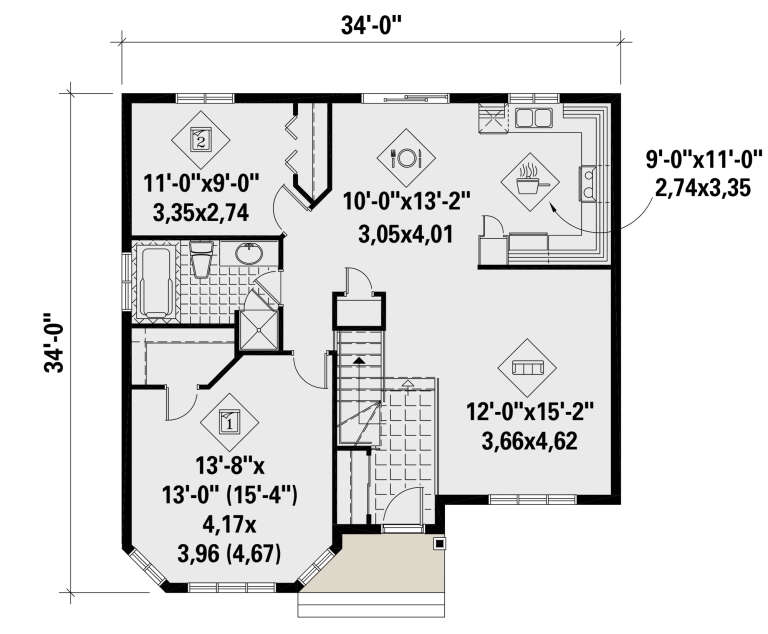 House Plan House Plan #25766 Drawing 1