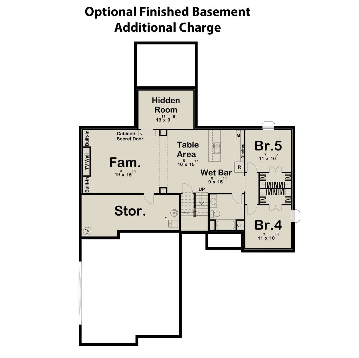 Basement for House Plan #963-00574