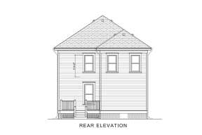 Historical House Plan #4351-00022 Elevation Photo