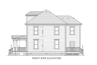 Historical House Plan #4351-00022 Elevation Photo