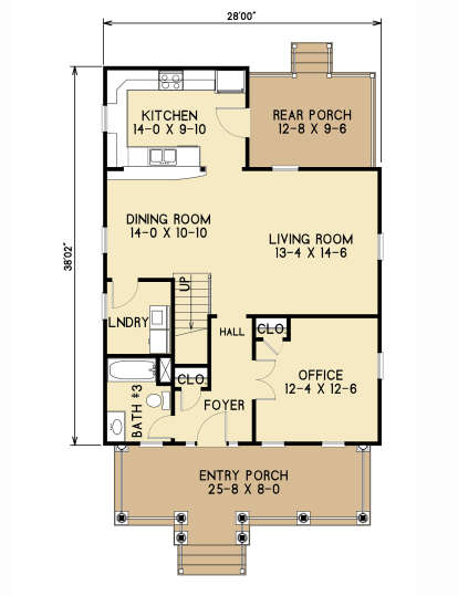 Main Floor for House Plan #4351-00022