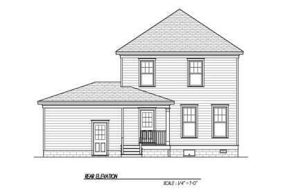 Historical House Plan #4351-00024 Elevation Photo