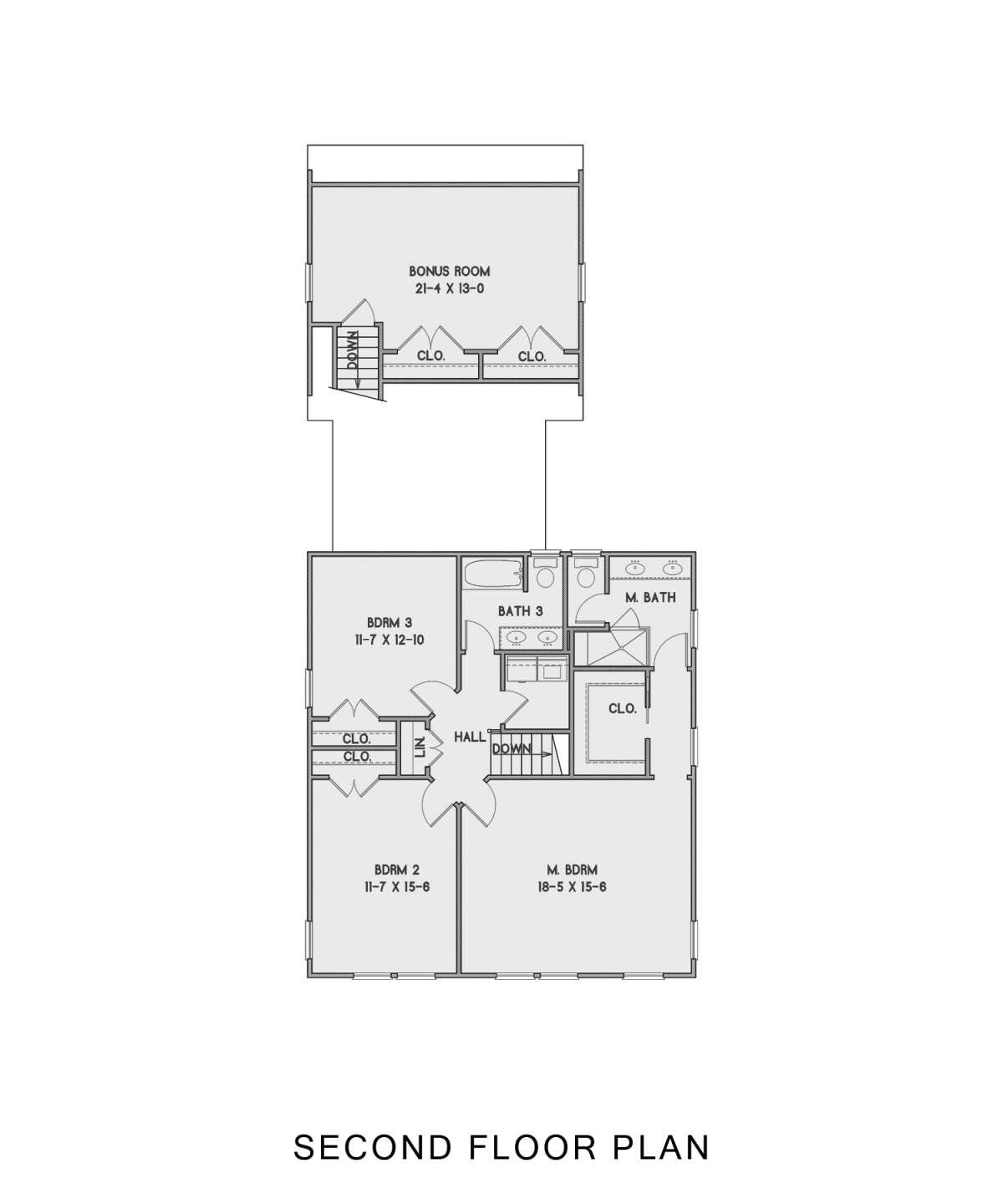 Second Floor for House Plan #4351-00028